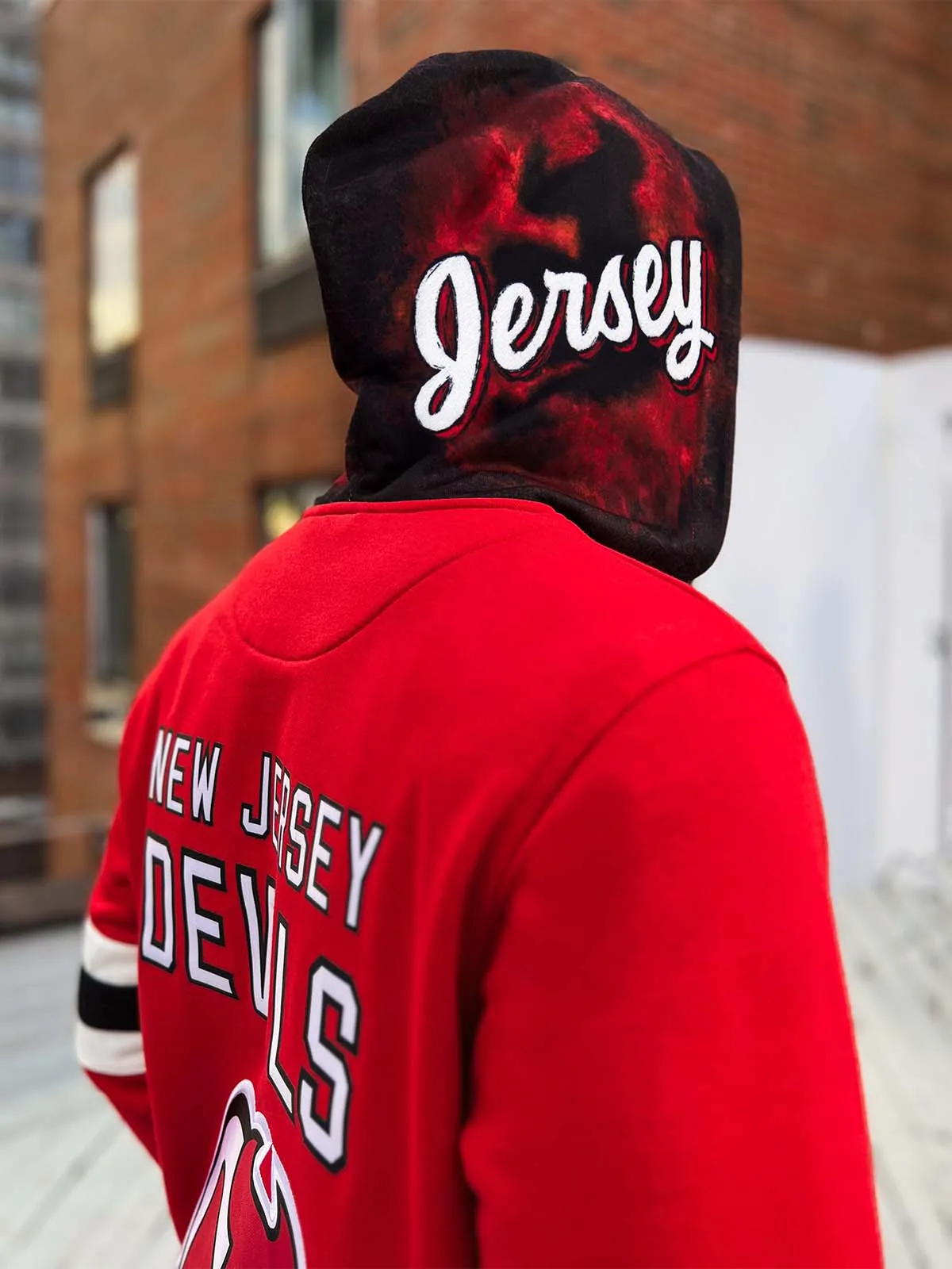 New Jersey Devils Lace-Up Hoodie