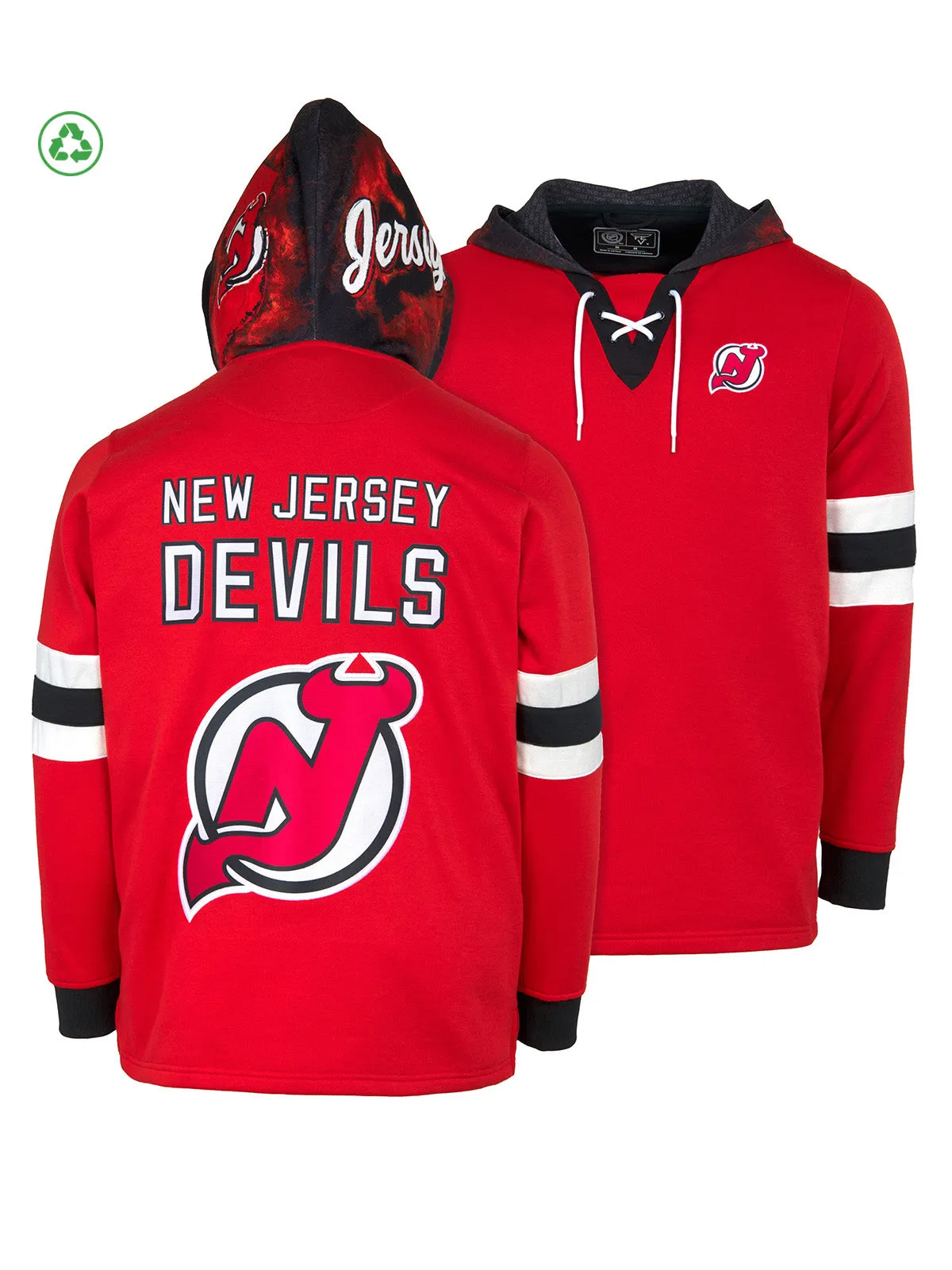 New Jersey Devils Lace-Up Hoodie