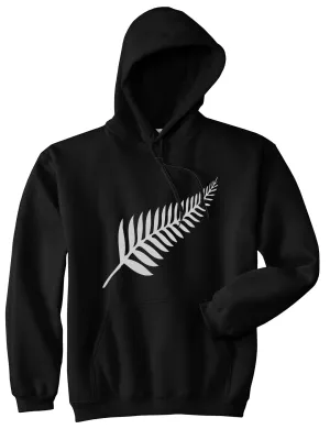 New Zealand Pride Silver Fern Rugby Chest Mens Pullover Hoodie