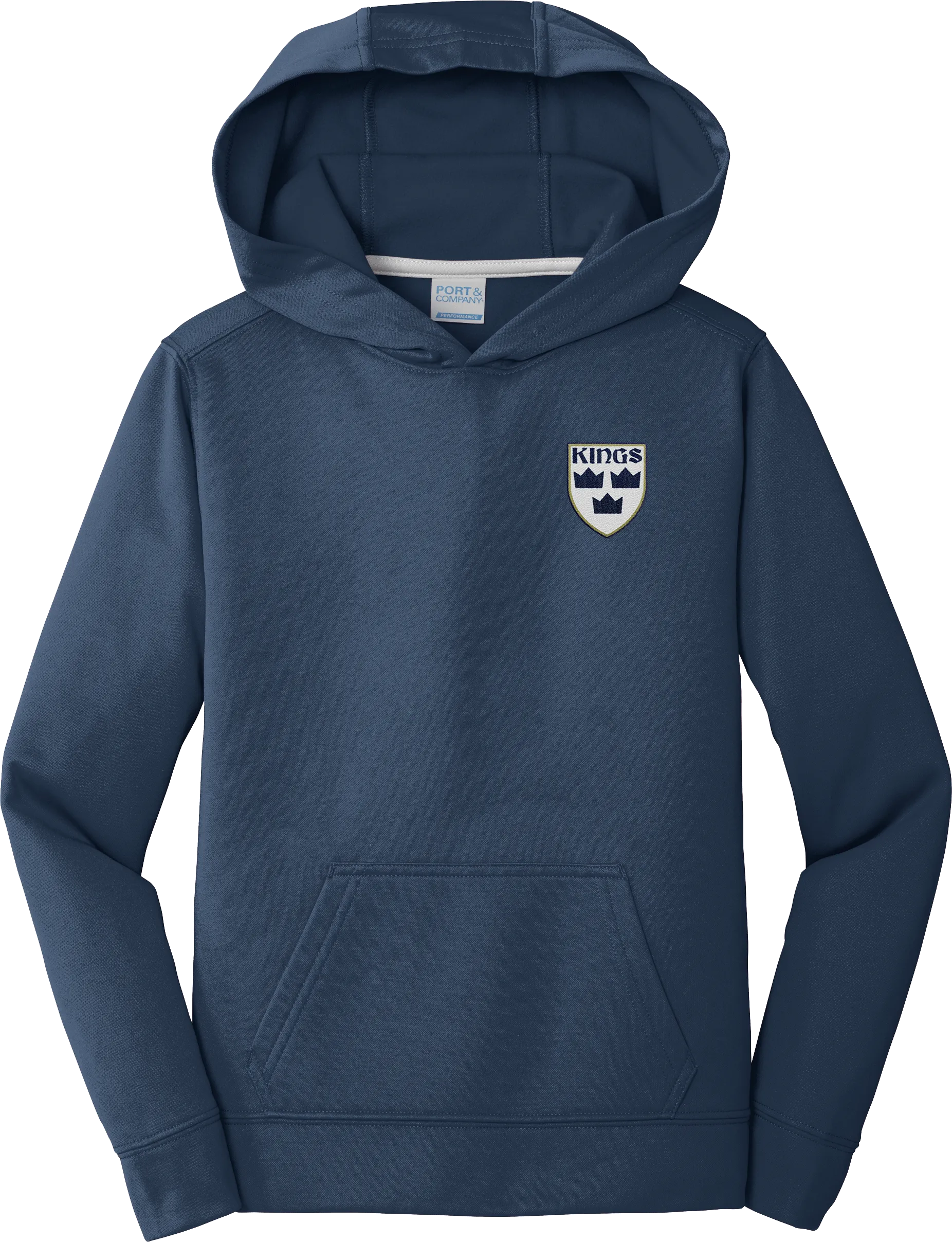 North Jersey Kings Youth Performance Fleece Pullover Hooded Sweatshirt