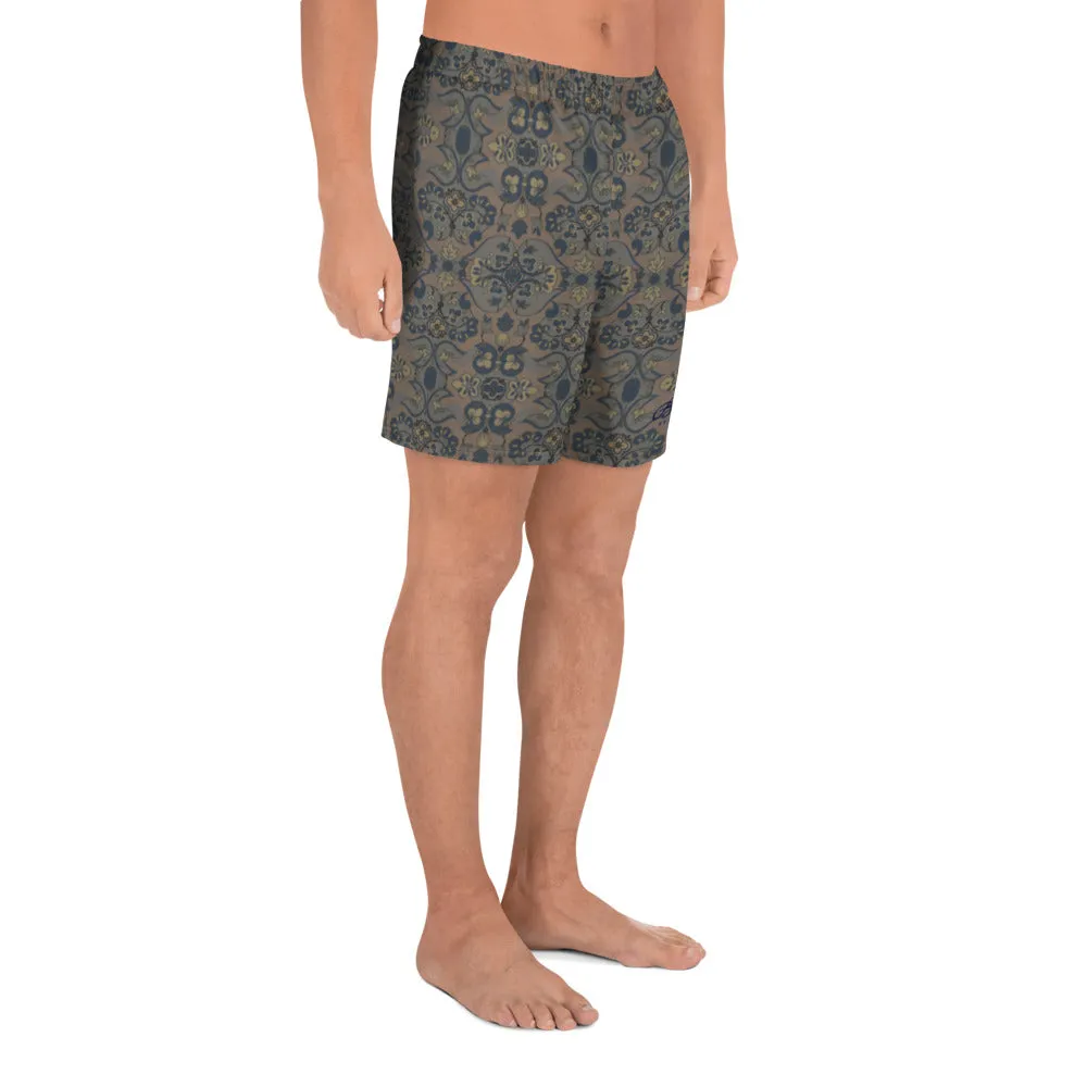 Not Quite Paisley On Light Brown Mens Shorts