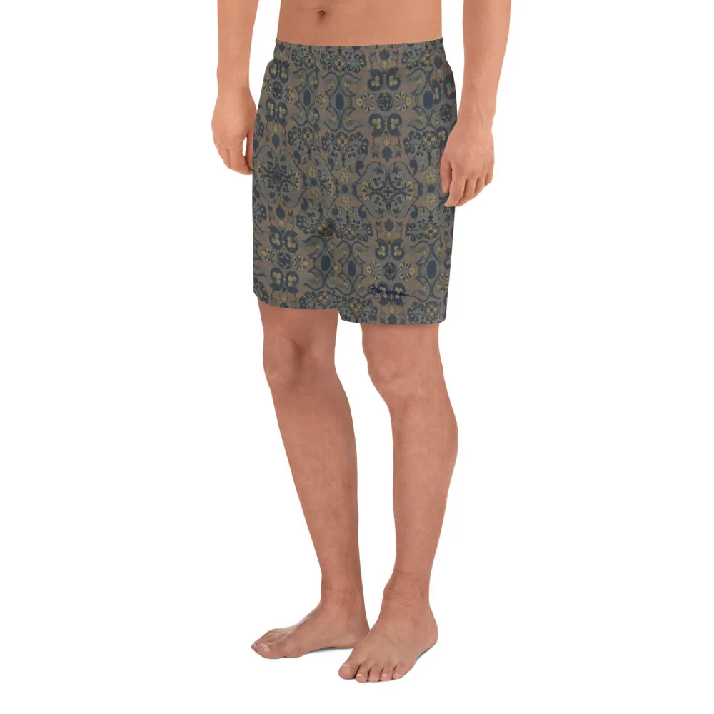 Not Quite Paisley On Light Brown Mens Shorts