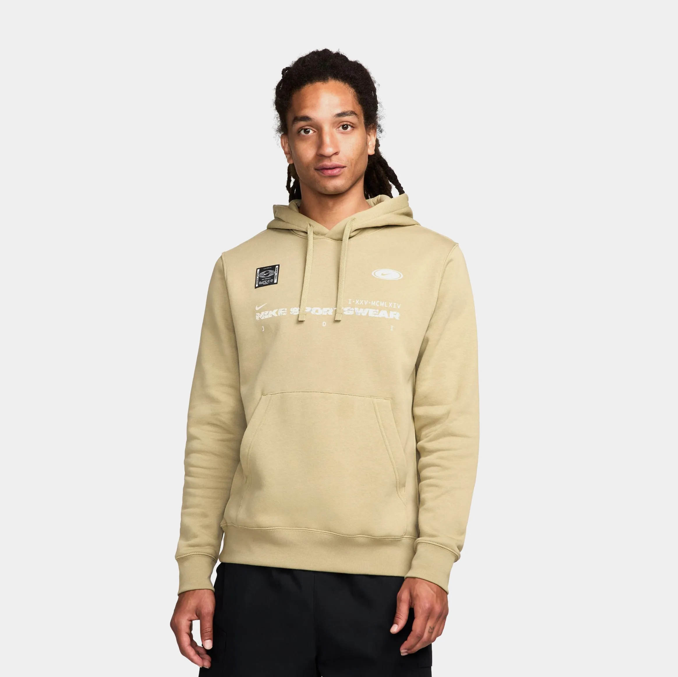 NSW Club Pullover Mens Hoodie (Beige/White)