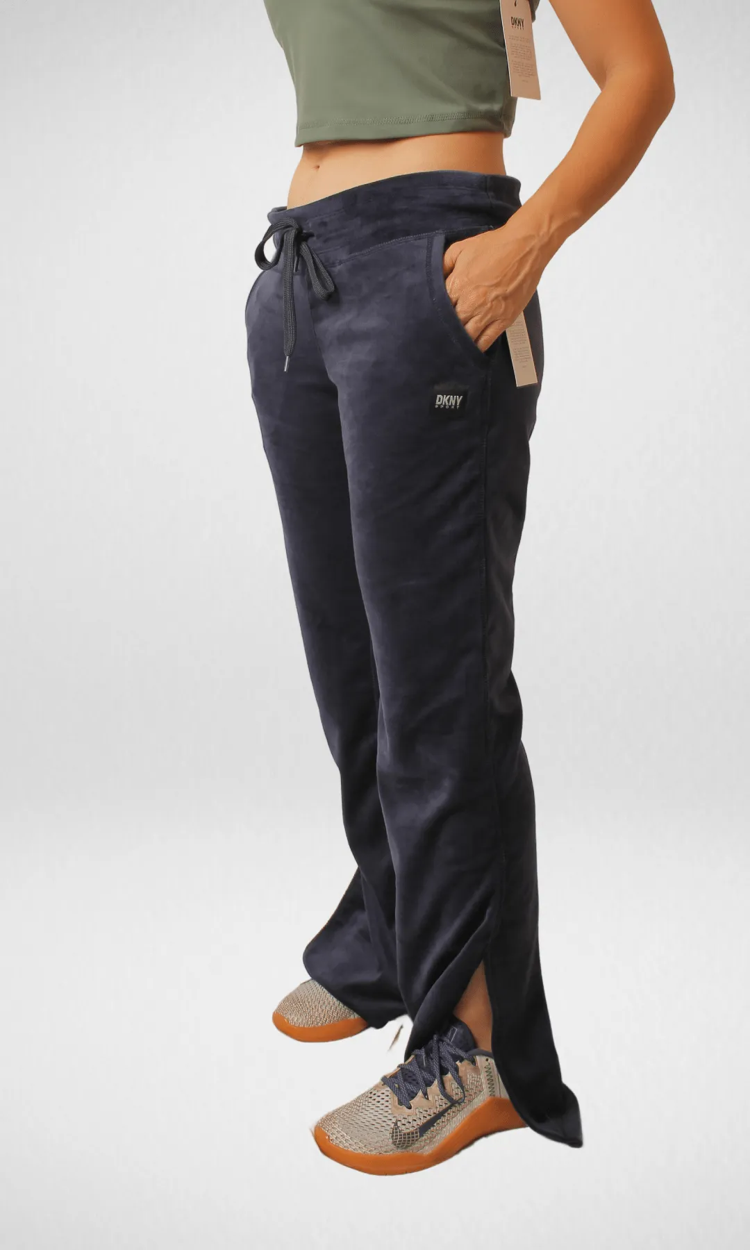 (Original)Women Velvet Pants - Dark Blue