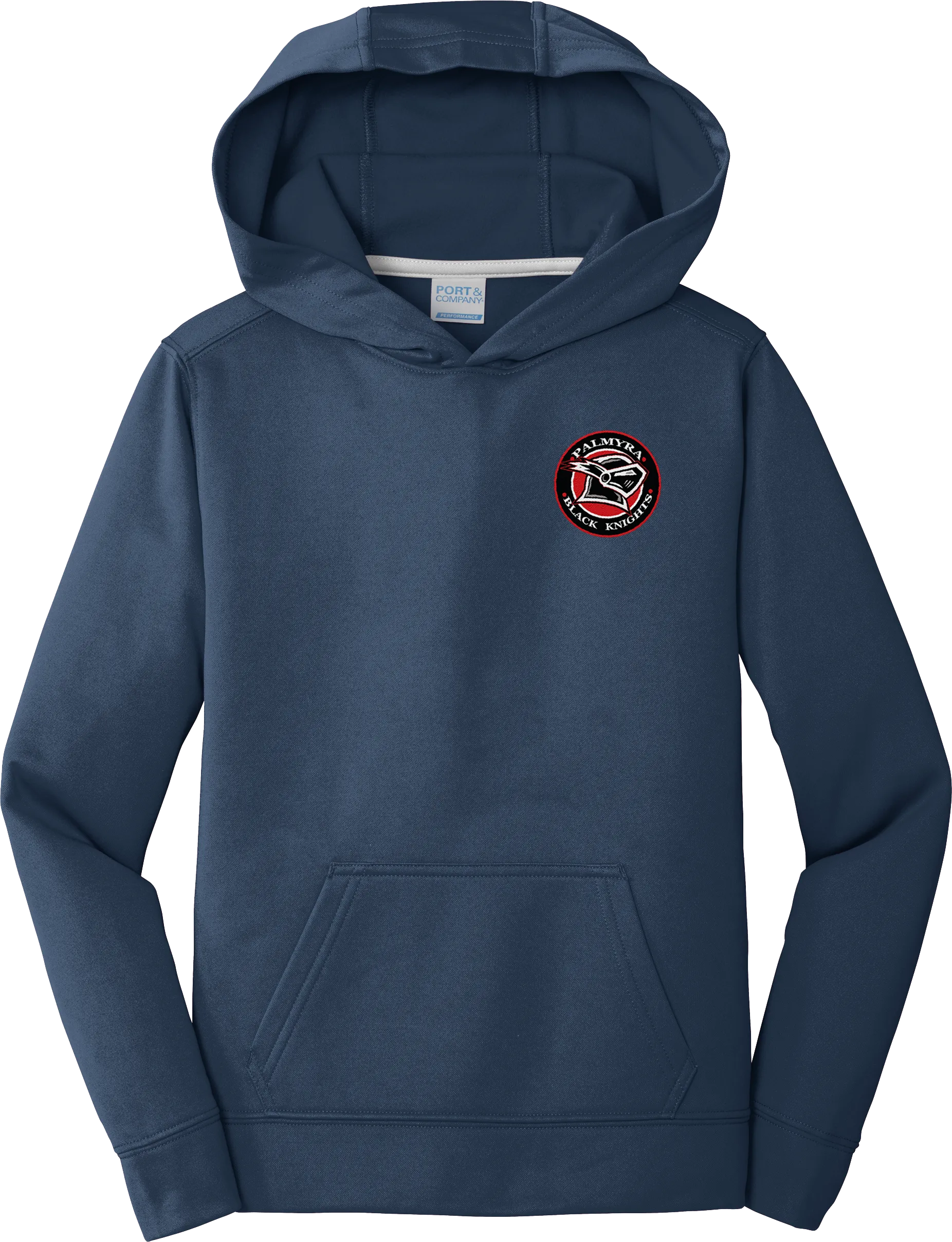 Palmyra Black Knights Youth Performance Fleece Pullover Hooded Sweatshirt