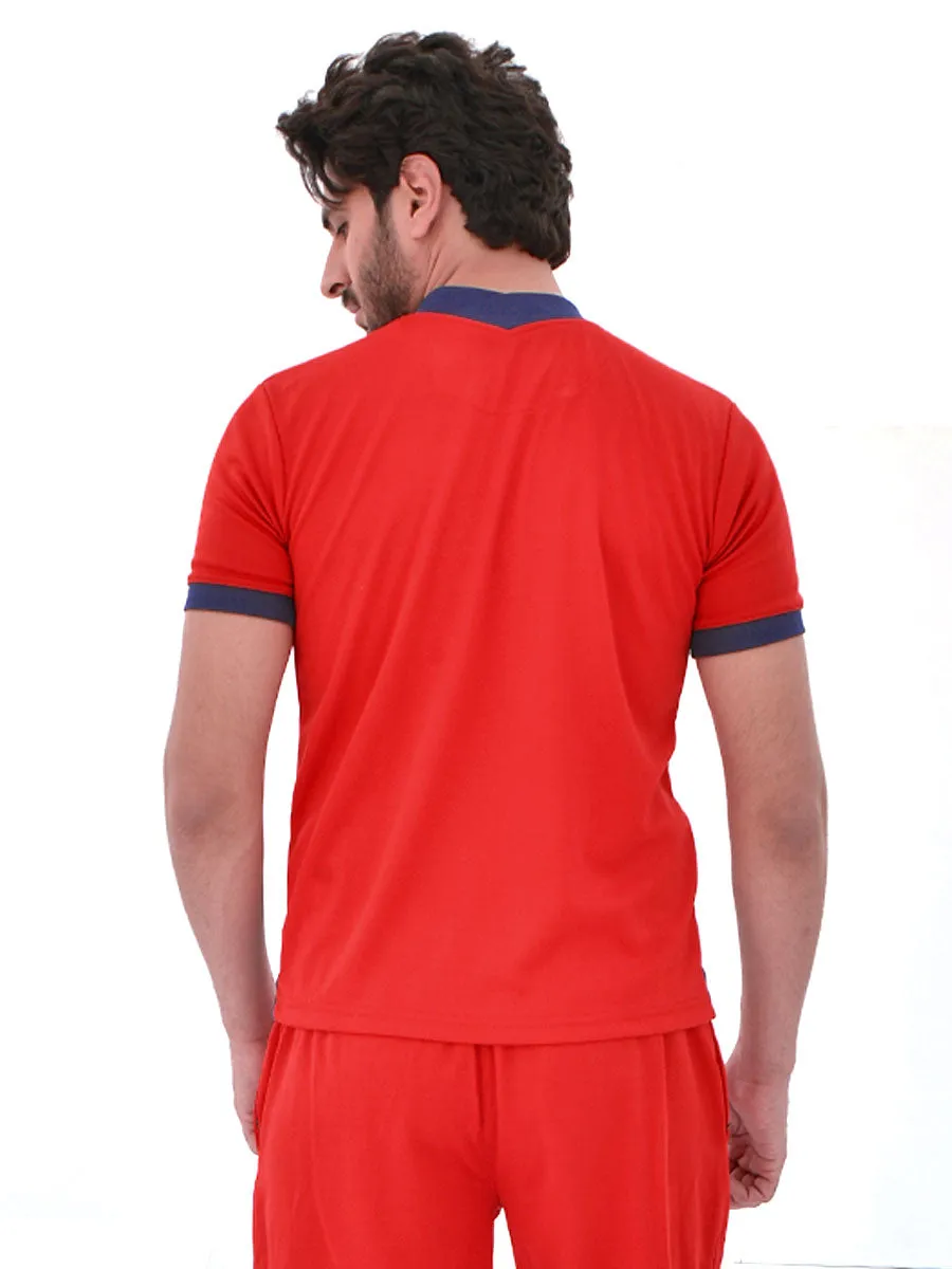 Performance Pro - T-Shirt - Red / Navy Blue