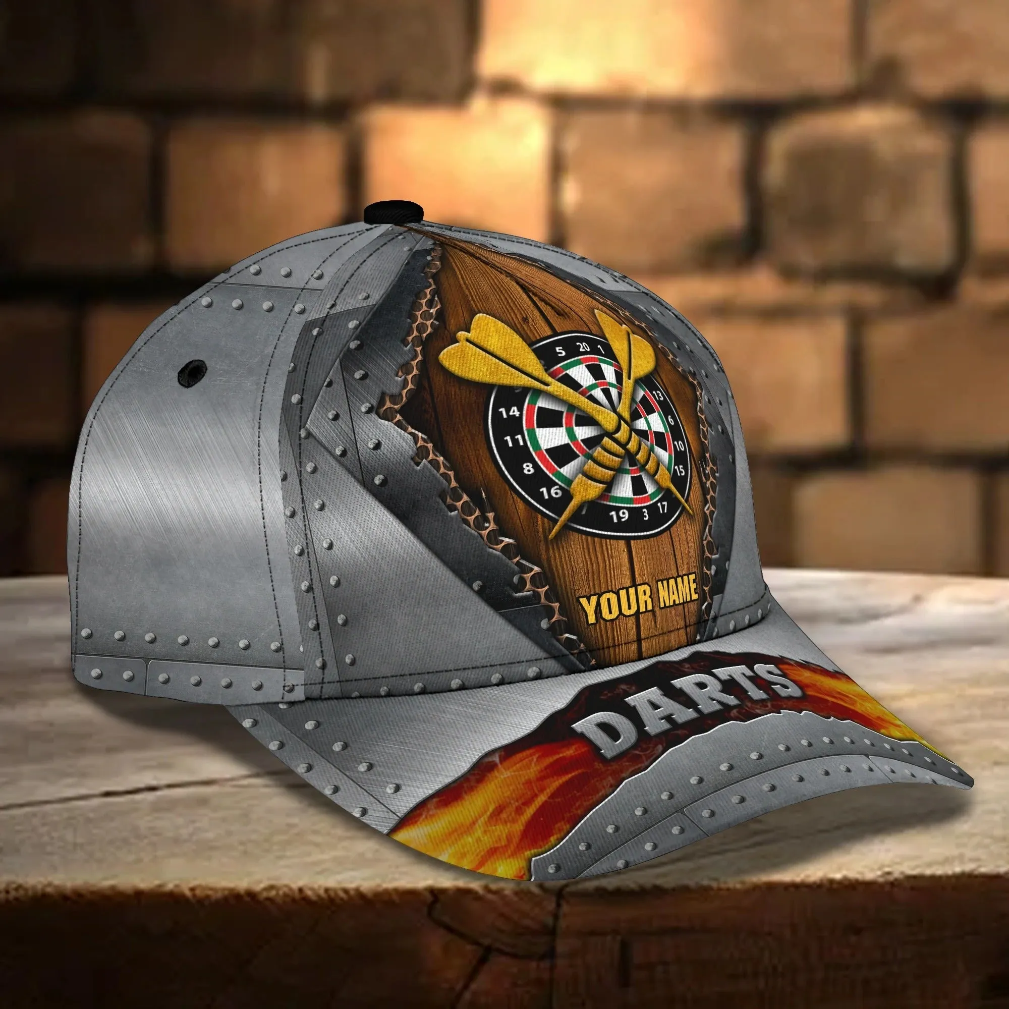 Personalized 3D All Over Print Baseball Cap For Dart Lovers, Darting Classic Cap Hat, Dart Cap