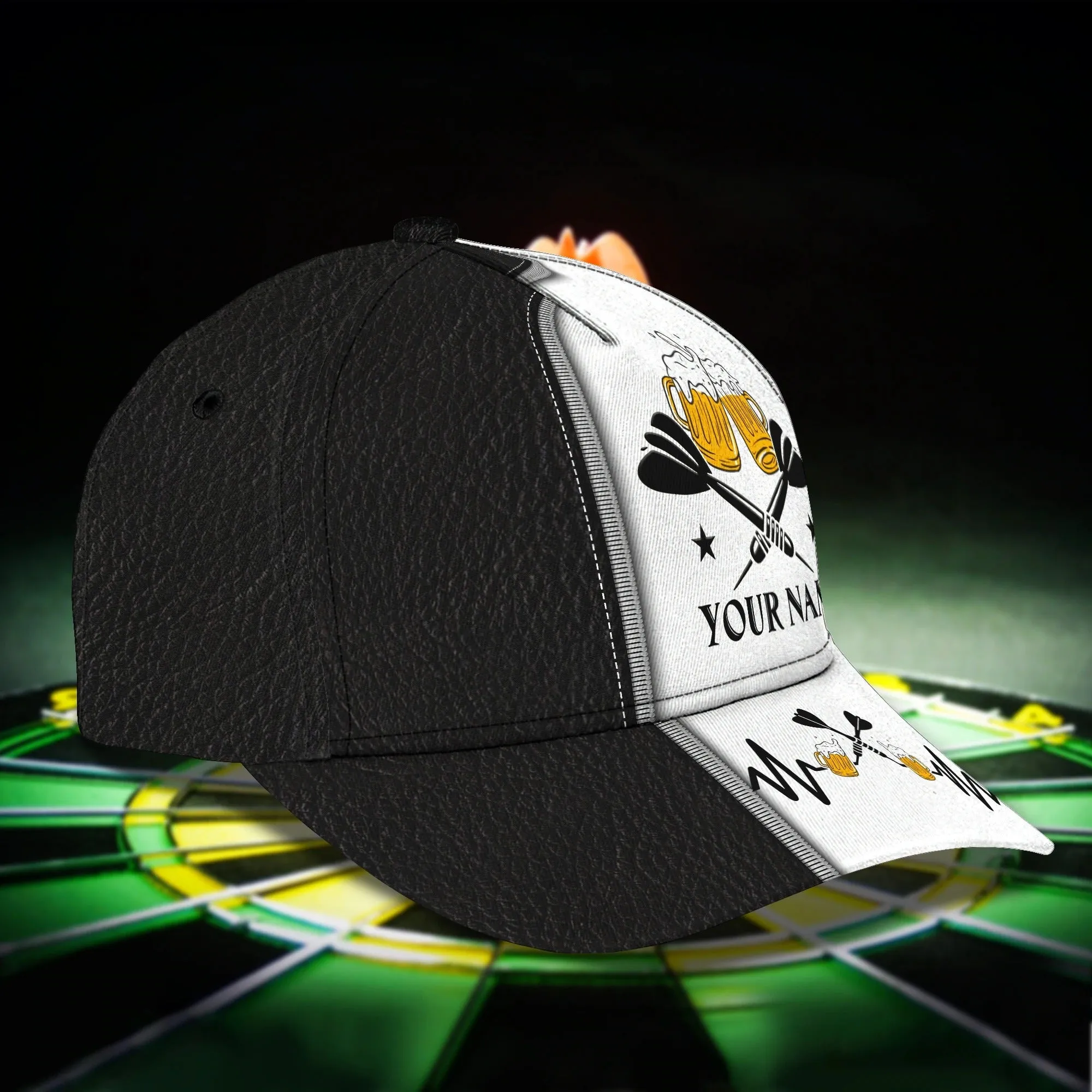 Personalized 3D All Over Print Baseball Cap For Dart Lovers, Darting Classic Cap Hat, Dart Cap