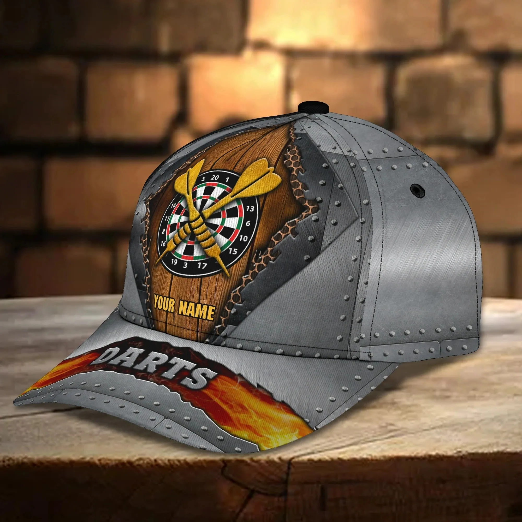 Personalized 3D All Over Print Baseball Cap For Dart Lovers, Darting Classic Cap Hat, Dart Cap