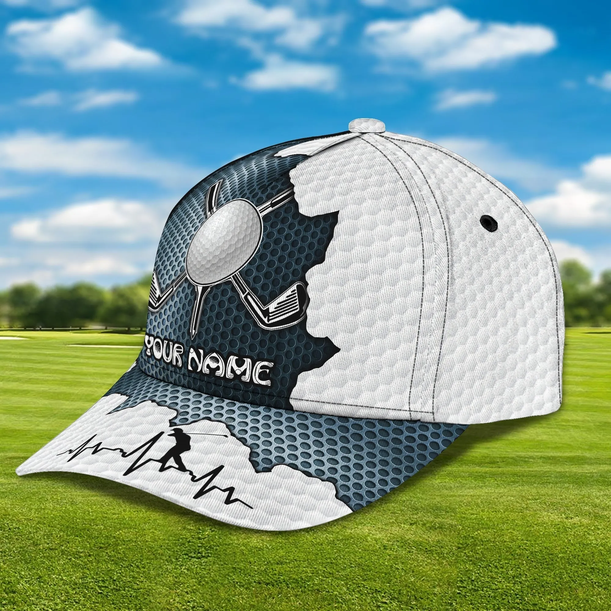 Personalized 3D Full Print Mens Golf Cap, Birthday Present To Golfer Friend, Gofler Boyfriend Gifts