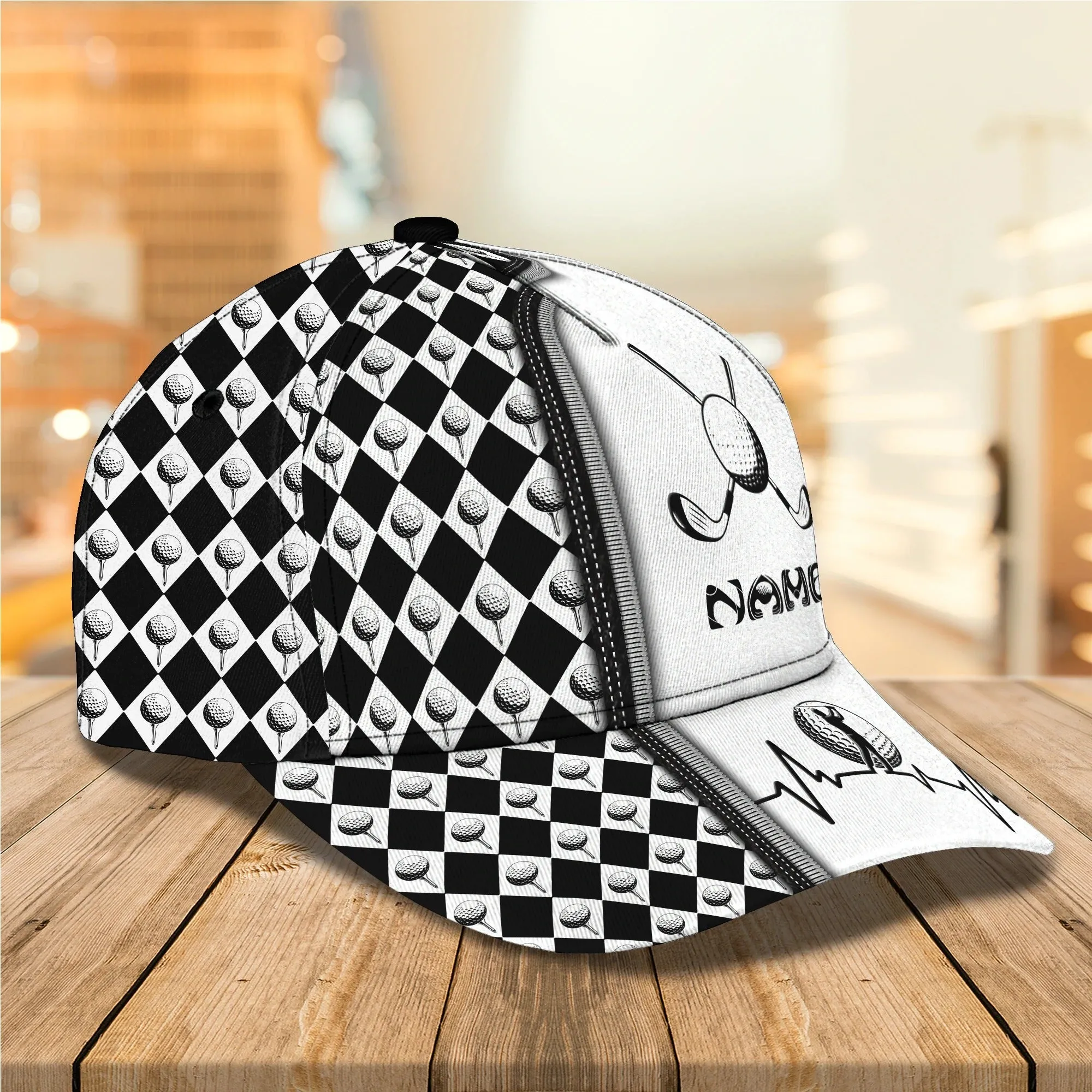 Personalized 3D Full Print Mens Golf Cap, Birthday Present To Golfer Friend, Gofler Boyfriend Gifts