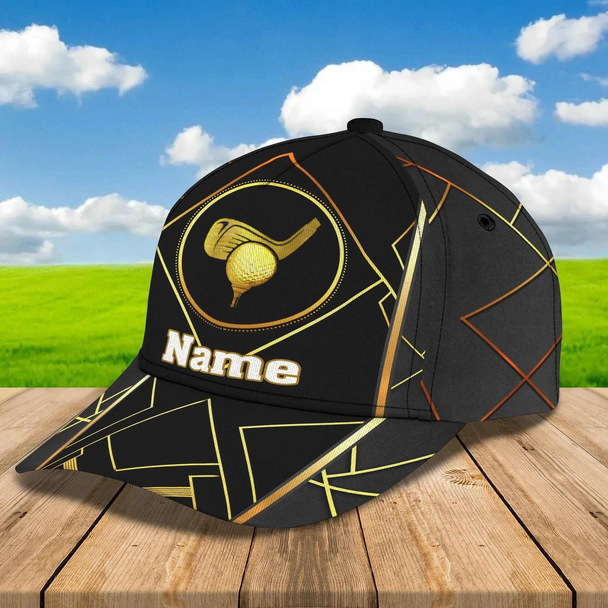 Personalized 3D Full Print Mens Golf Cap, Birthday Present To Golfer Friend, Gofler Boyfriend Gifts