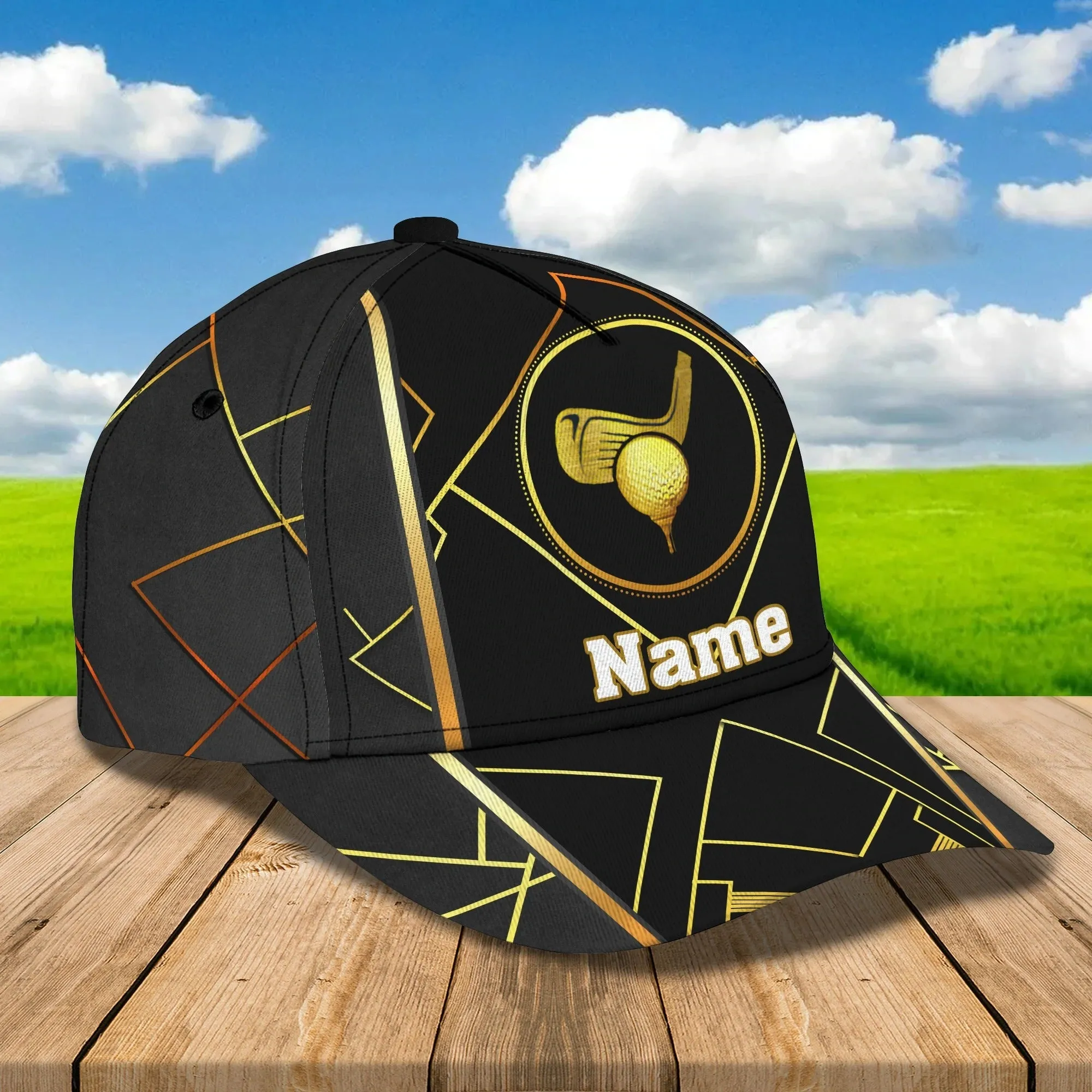 Personalized 3D Full Print Mens Golf Cap, Birthday Present To Golfer Friend, Gofler Boyfriend Gifts