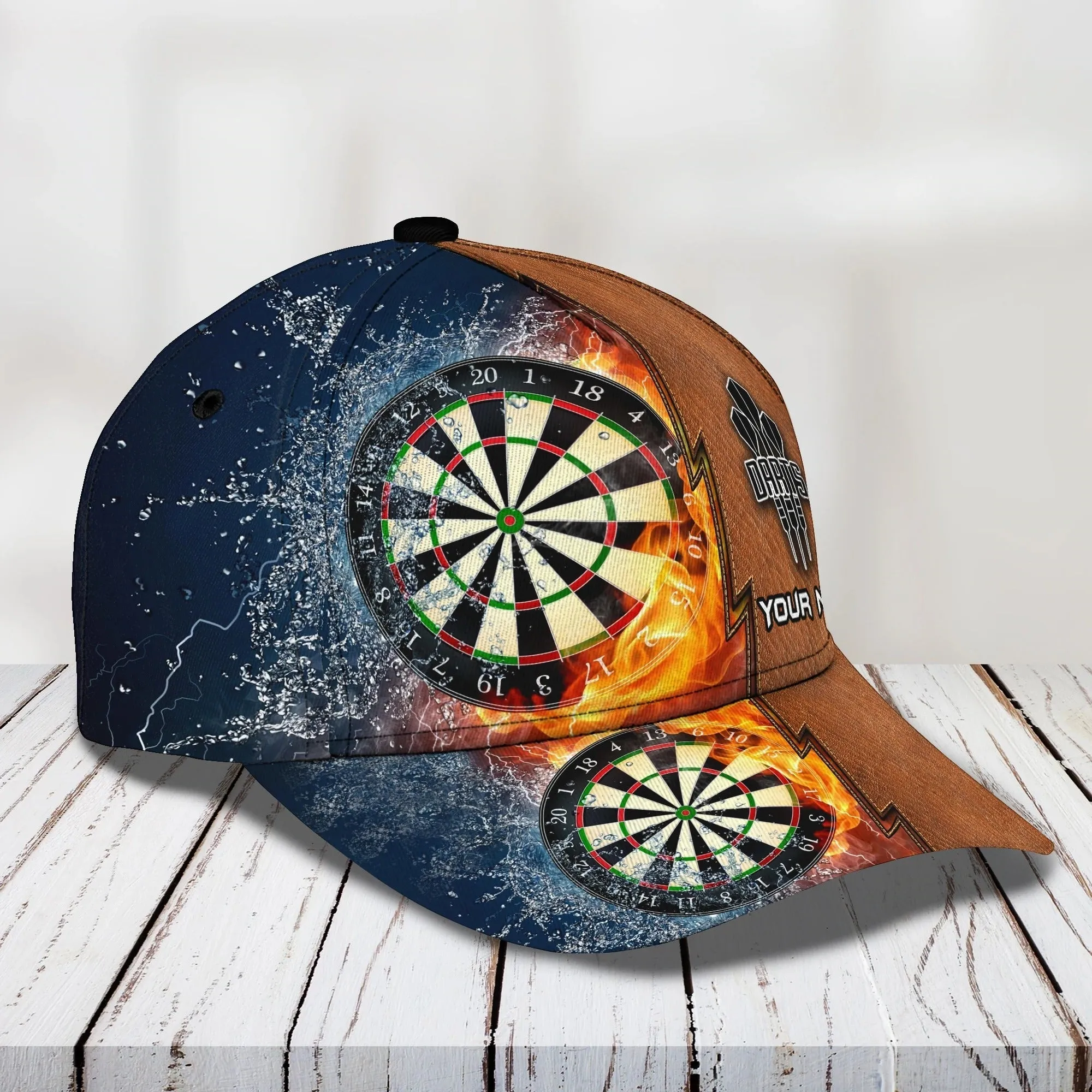 Personalized Classic Dart Cap, Birthday Present To Darter Friend, Dart Lover Cap Hat, Darting Cap