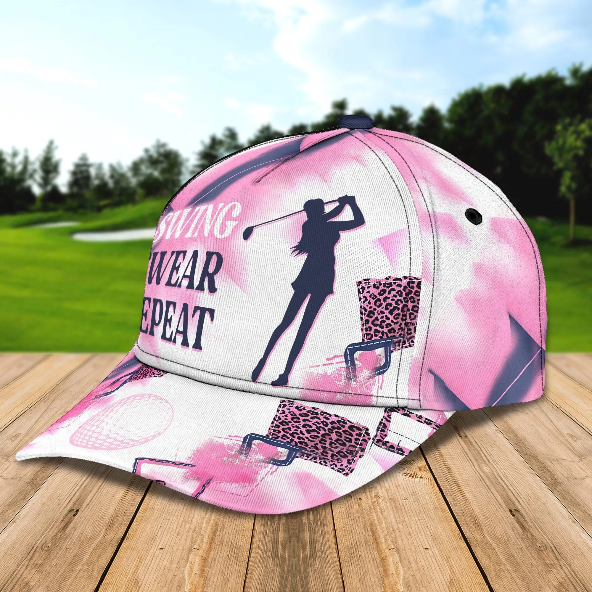 Personalized Full Printed Baseball Cap Hat For Golfer Woman, Golfer Girl Hats, Custom Cap For Golf Woman