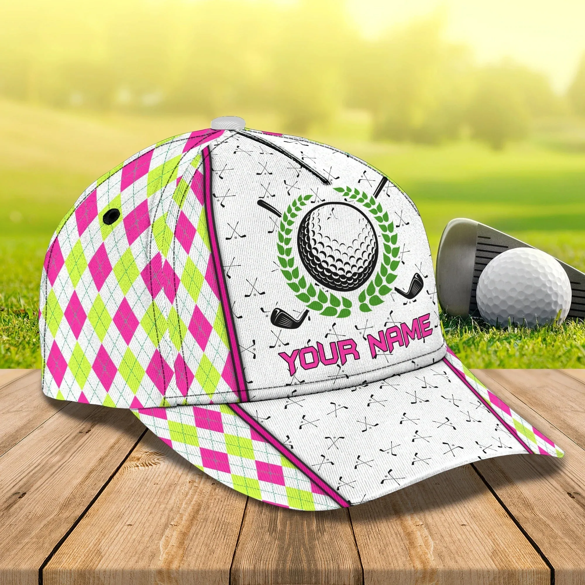 Personalized Full Printed Baseball Cap Hat For Golfer Woman, Golfer Girl Hats, Custom Cap For Golf Woman