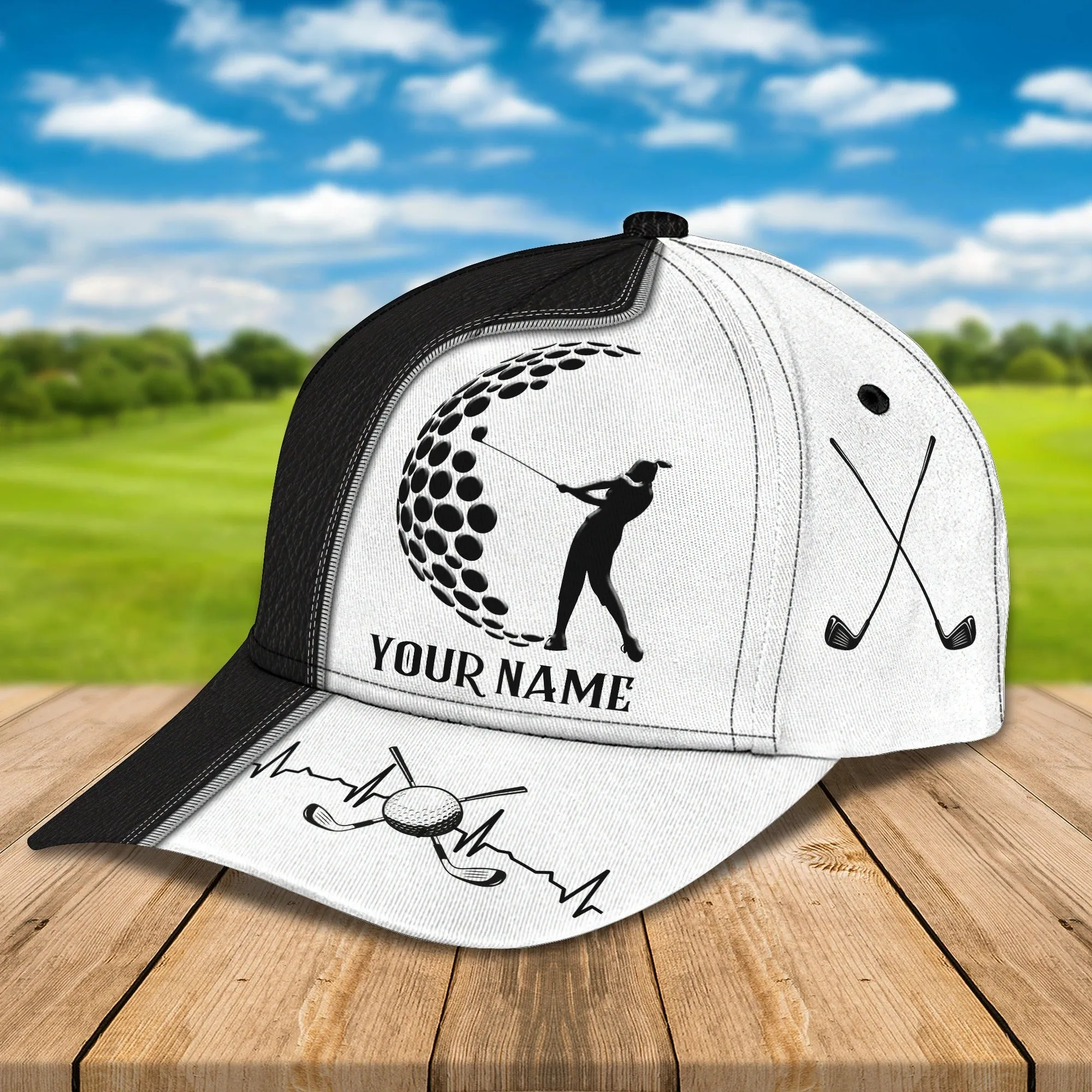 Personalized Full Printed Baseball Cap Hat For Golfer Woman, Golfer Girl Hats, Custom Cap For Golf Woman