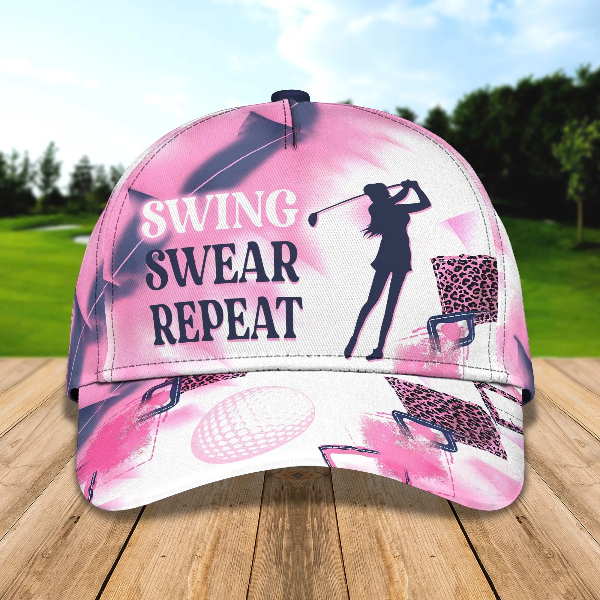 Personalized Full Printed Baseball Cap Hat For Golfer Woman, Golfer Girl Hats, Custom Cap For Golf Woman