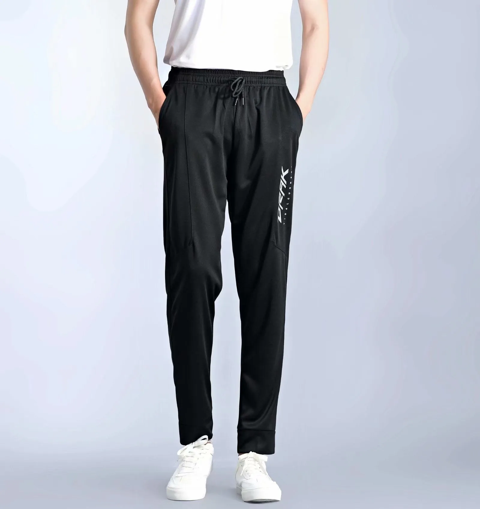 Plus Size Men Sports Pants Fitness Running Elasticity Breathable Thin Slim Fit Sweatpants Exercises Full Length Athletics Pant