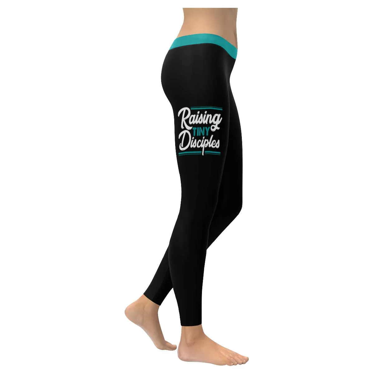 Raising Tiny Disciples Soft Leggings For Women - Christian Leggings For Women