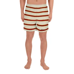 Red White Stripe Mens Shorts