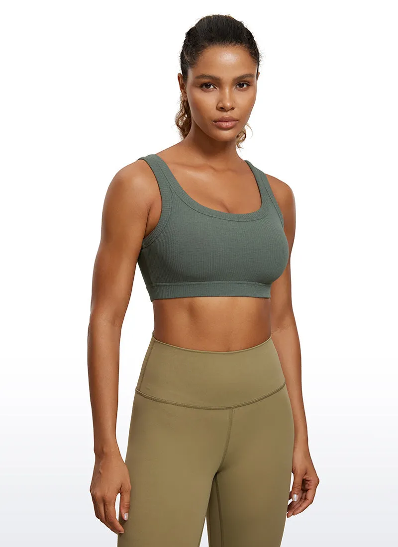 Ribbed Sports Bras U Back