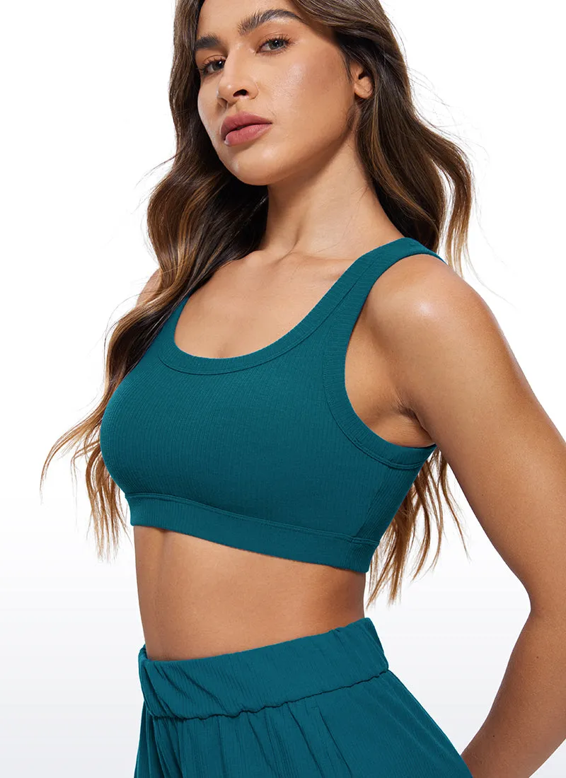 Ribbed Sports Bras U Back