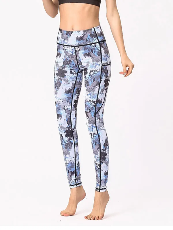 Sports Camouflage Leggings for Women / High Waist Yoga Pants - SF0993