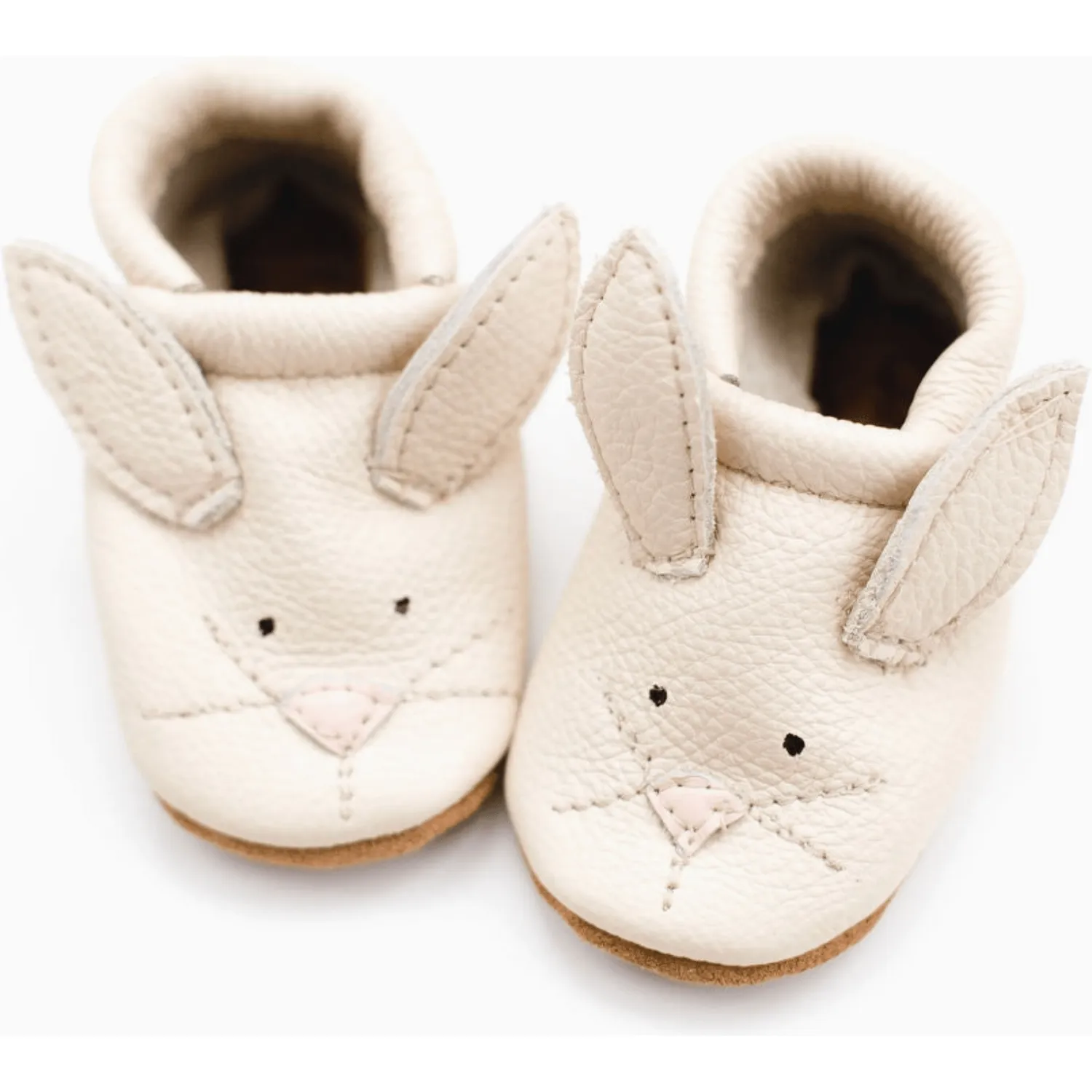 Starry Knight Cute Critter Leather Moccasin- Bunnies