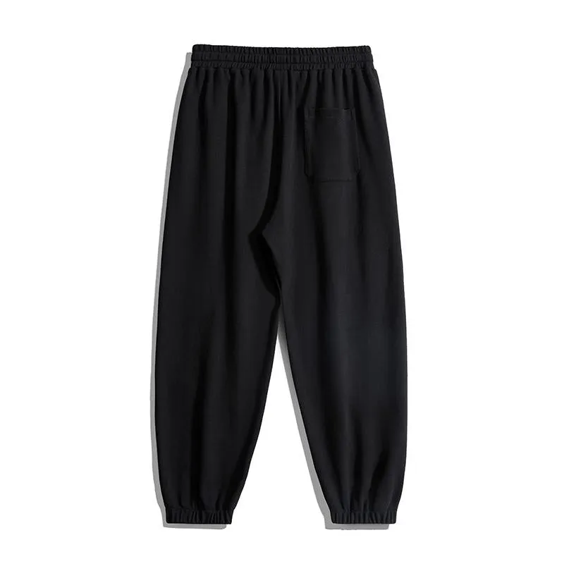 Straight Trendy Knitted Tapered Sports Loose Fit Sweatpant