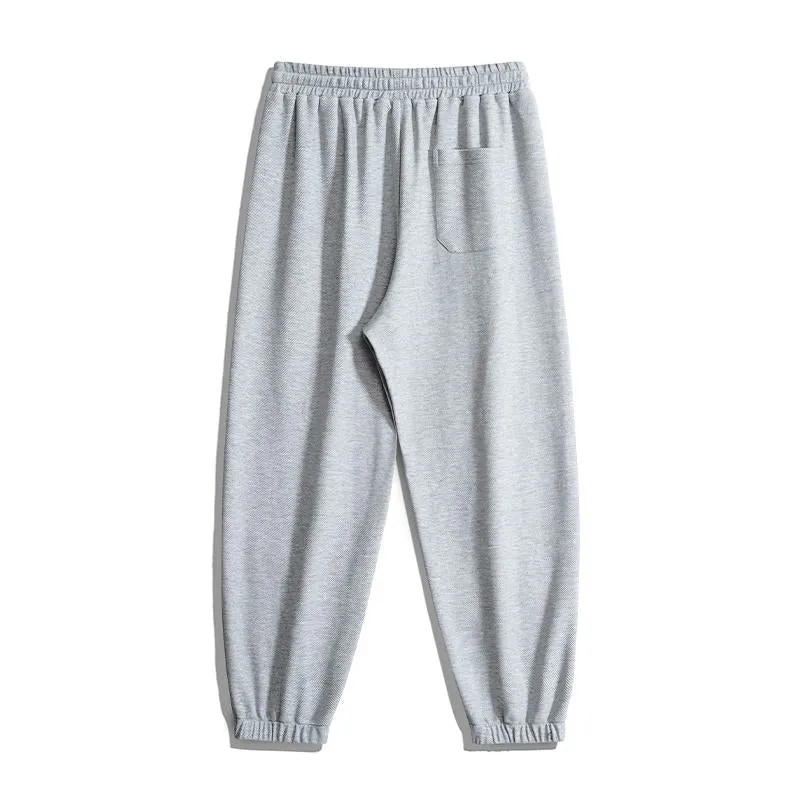 Straight Trendy Knitted Tapered Sports Loose Fit Sweatpant