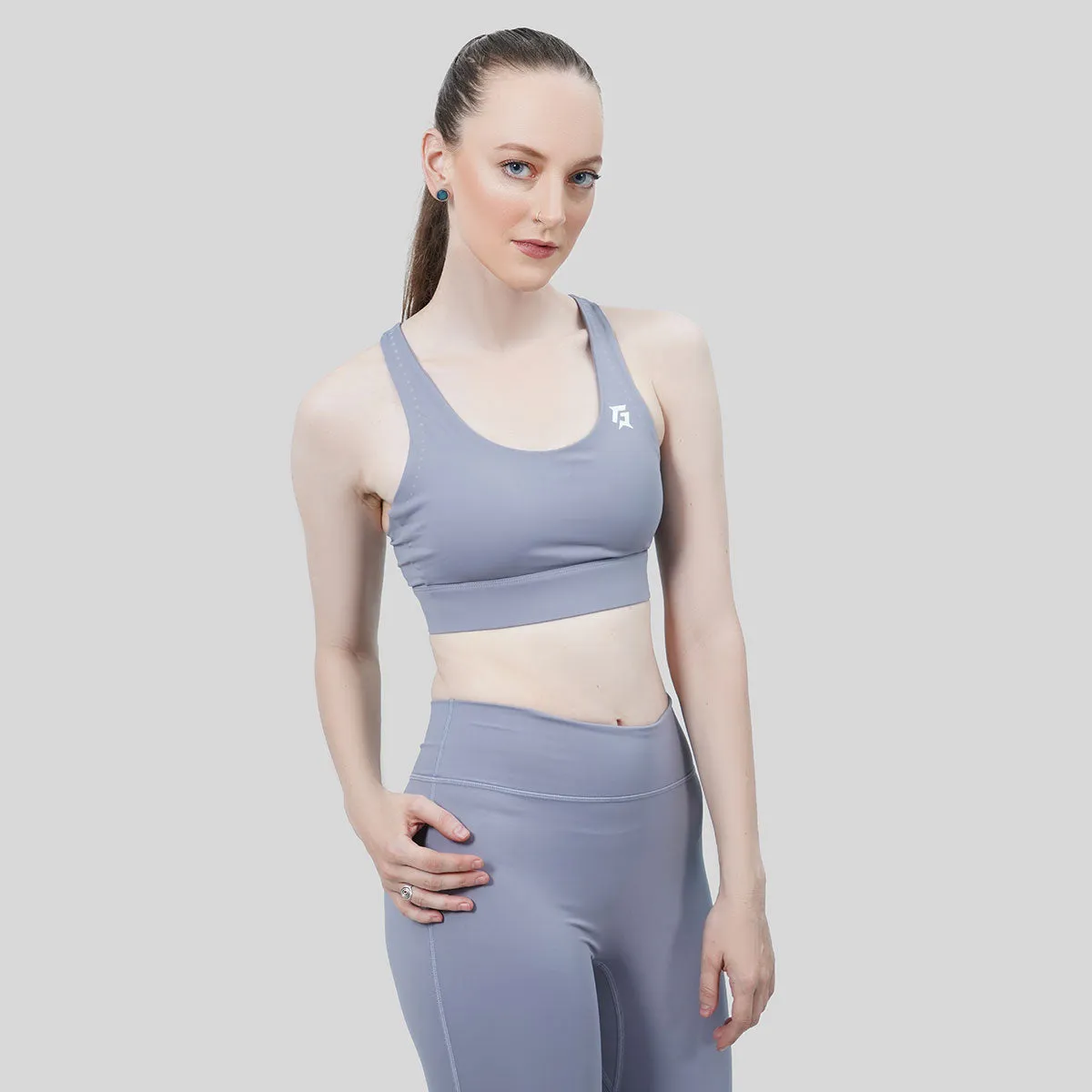 Stretch Net Sports Bra (Lavender)