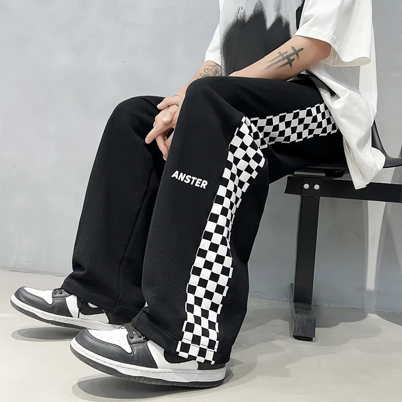 Tapered Loose Fit Sports Knitted Street Style Sweatpant