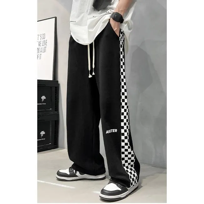 Tapered Loose Fit Sports Knitted Street Style Sweatpant