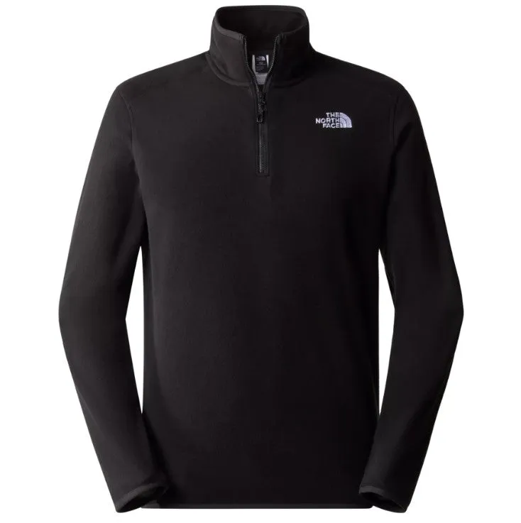 The North Face Mens 100 Glacier 1/4 Zip Jacket Black