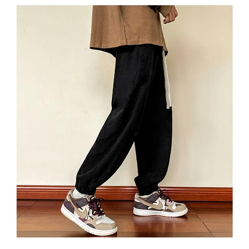 Trendy Knitted Tapered Sports Loose-Fit Sweatpant