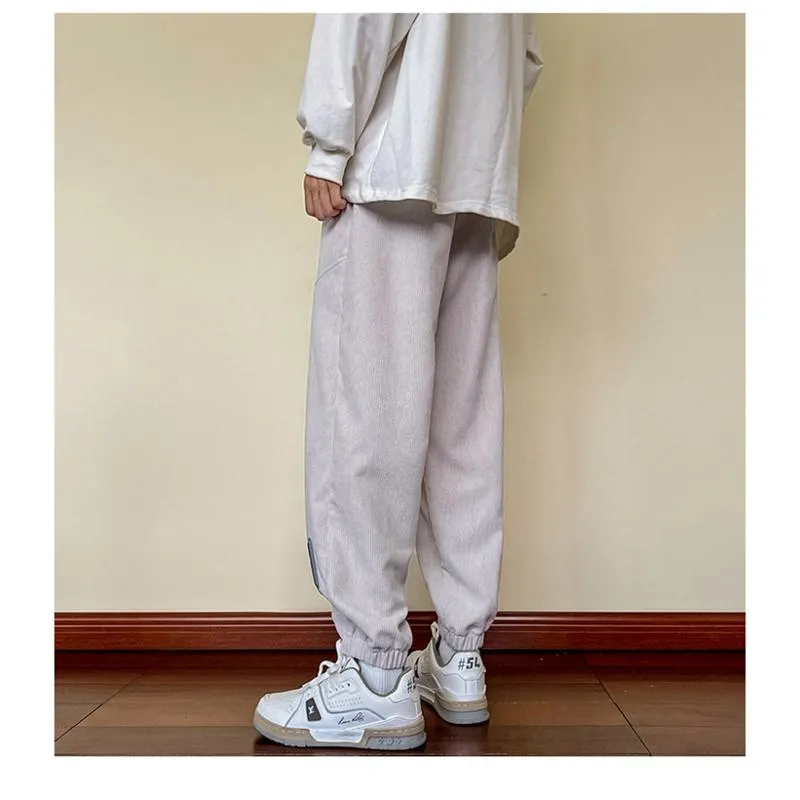 Trendy Knitted Tapered Sports Loose-Fit Sweatpant