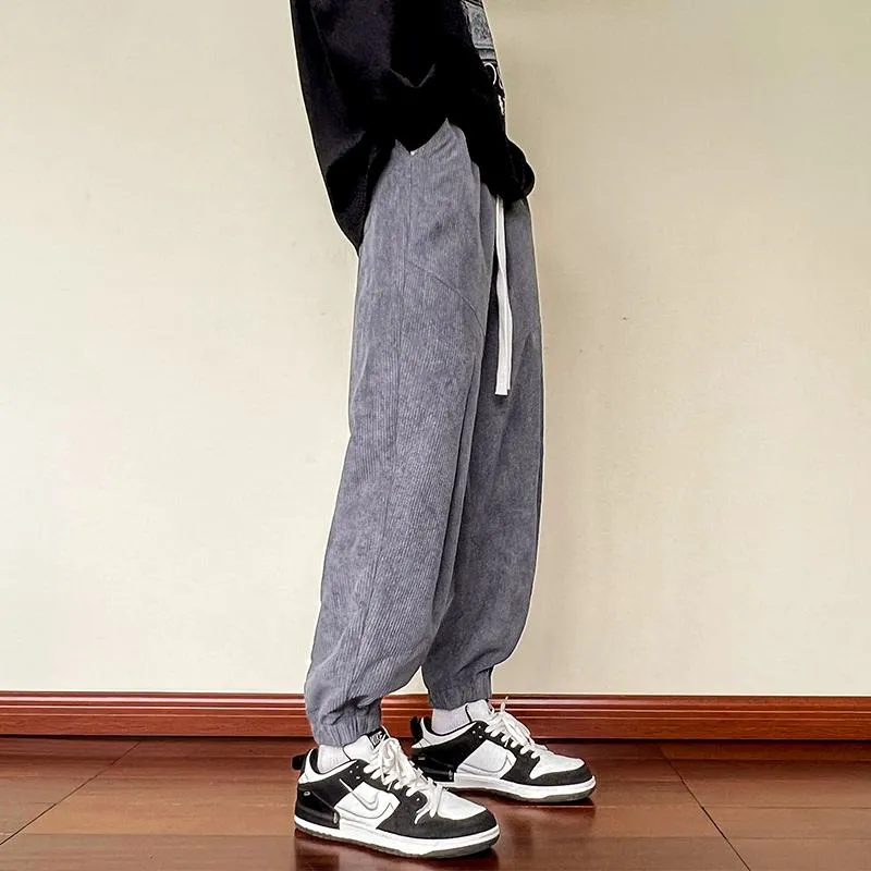 Trendy Knitted Tapered Sports Loose-Fit Sweatpant