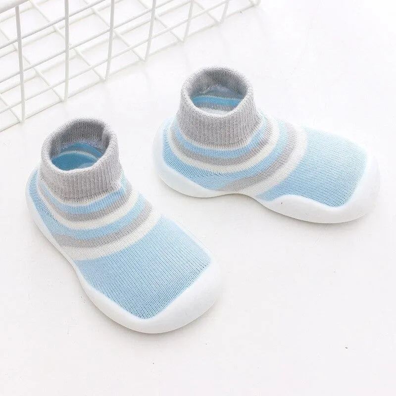 Unisex Kids Knitted Soft Rubber Anti-slip Soft Sole Sock Shoes