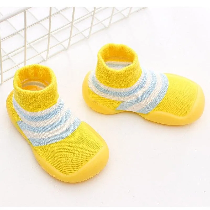 Unisex Kids Knitted Soft Rubber Anti-slip Soft Sole Sock Shoes