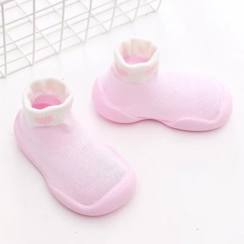 Unisex Kids Knitted Soft Rubber Anti-slip Soft Sole Sock Shoes