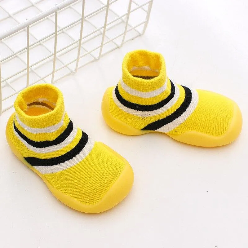 Unisex Kids Knitted Soft Rubber Anti-slip Soft Sole Sock Shoes