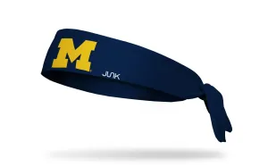 University of Michigan: Logo Blue Tie Headband