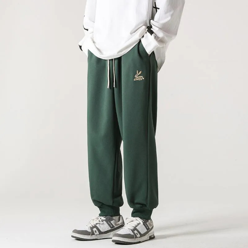 Versatile Straight Trendy Knitted Tapered Sports Loose Fit Sweatpant