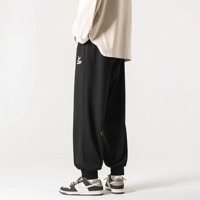 Versatile Straight Trendy Knitted Tapered Sports Loose Fit Sweatpant