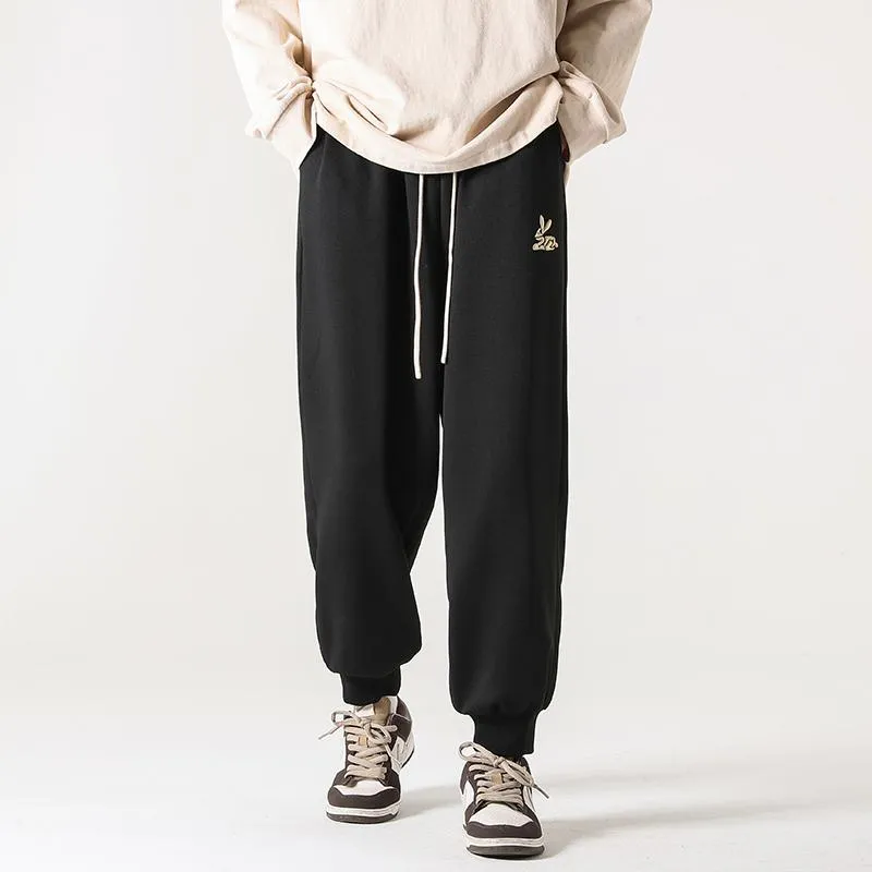 Versatile Straight Trendy Knitted Tapered Sports Loose Fit Sweatpant