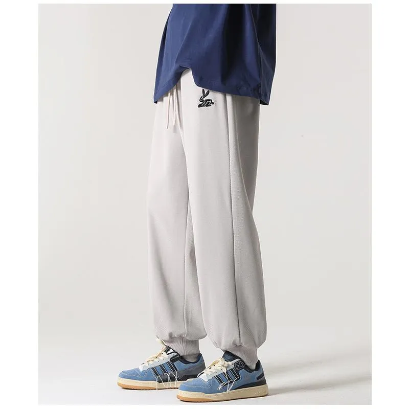 Versatile Straight Trendy Knitted Tapered Sports Loose Fit Sweatpant