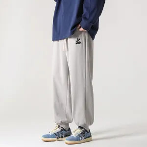 Versatile Straight Trendy Knitted Tapered Sports Loose Fit Sweatpant