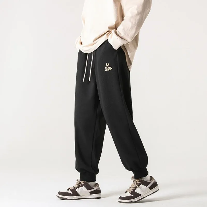 Versatile Straight Trendy Knitted Tapered Sports Loose Fit Sweatpant