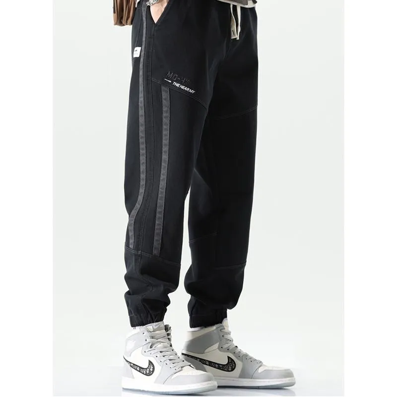 Versatile Tapered Sports Elasticity Elastic Waist Casual Loose Fit Sweatpant